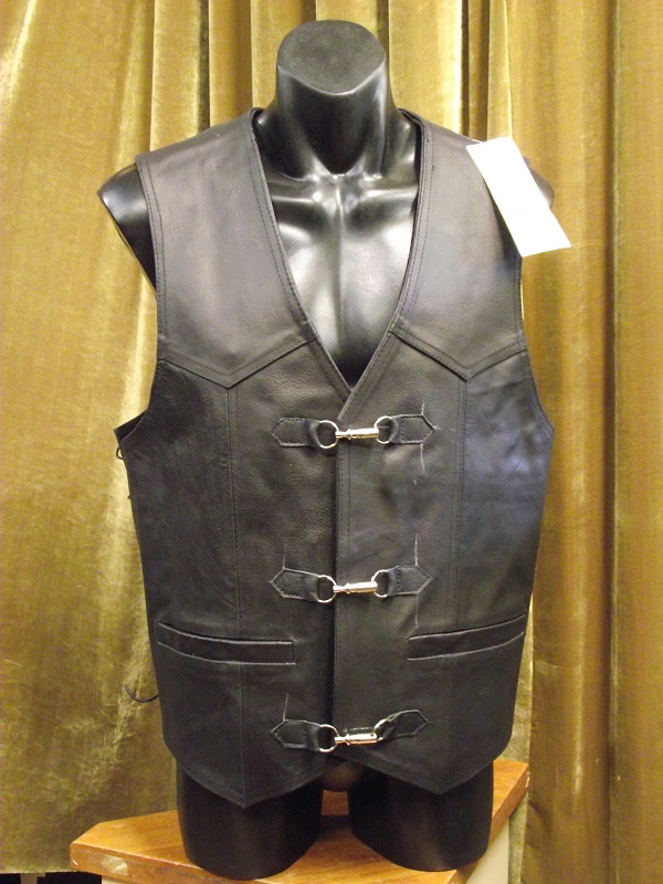 Cow Leather Buckle Vest
