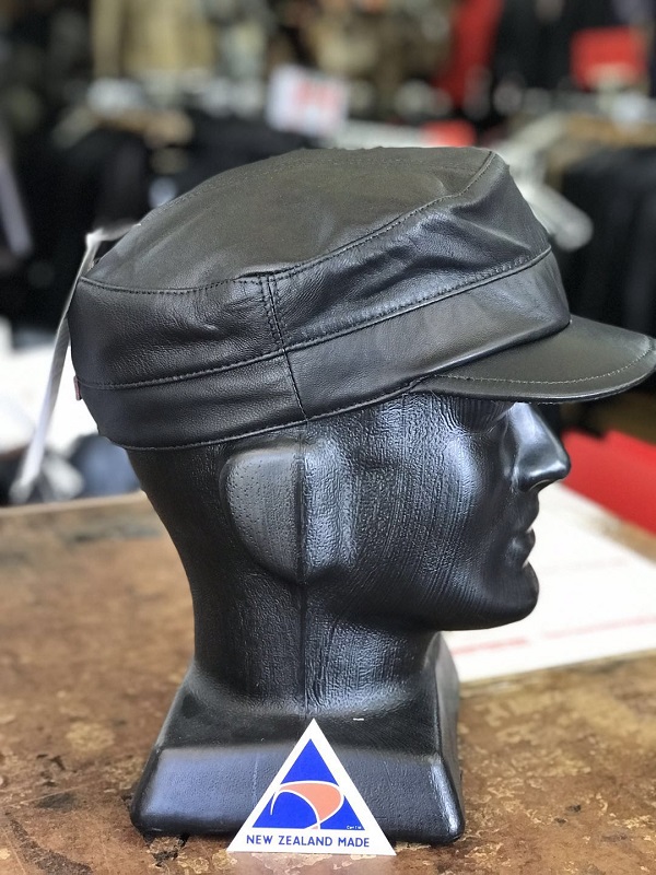 Leather deals captain hat