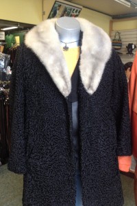 Repaired fur coat    