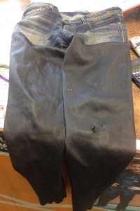 Pants repair (before)    